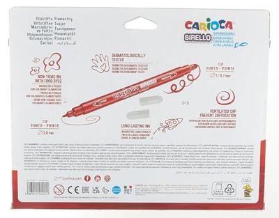 Carioca viltstift Dubbelpunter Birello Superwashab 24 stiften