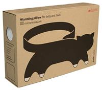 Leschi Verwarmingskussen Coco de kat - Sneeuw/Middernacht - thumbnail