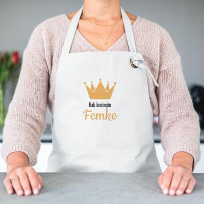 Keukenschort bedrukken - Wit Keukenschort bedrukken - Wit