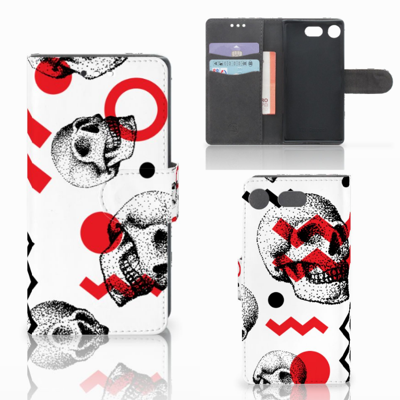 Telefoonhoesje met Naam Sony Xperia XZ1 Compact Skull Red