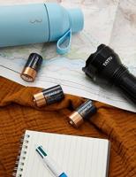 Duracell Plus Mono alkaline batterijen LR20, Maat C 4 Stuk zwart, oranje - thumbnail