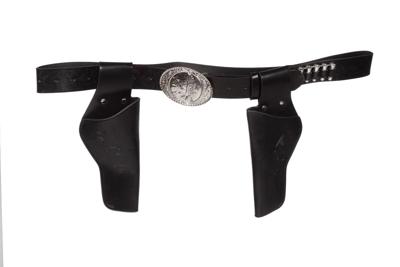 Holster dubbel met kogels