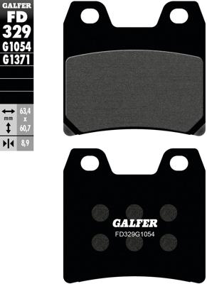 GALFER remblokken "fd329" brake pad fd329 g1054 organic standard