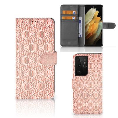 Samsung Galaxy S21 Ultra | Telefoon Hoesje | Pattern Orange