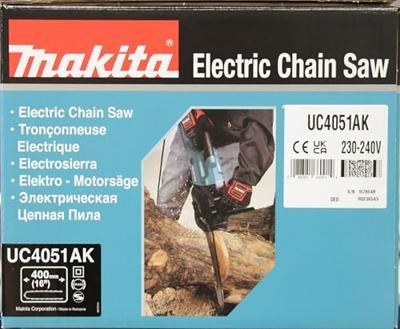 Makita UC4051AK Kettingzaag Elektrisch 2000 W Lengte mes 400 mm Met accessoires