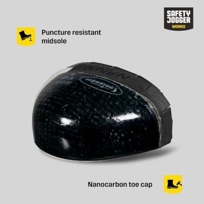 Safety Jogger Modulo S3S Mid | Zwart/Rood | Maat 40 - 5401200271484 Safety Jogger Modulo S3S Mid | Zwart/Rood | Maat 40 - 5401200271484