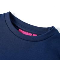 Kindertrui met eekhoorns van pailletten 116 marineblauw - thumbnail