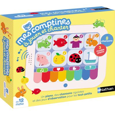 Mijn kinderliedjes om te spelen en te zingen - Interactief spel - NATHAN - Ontdek en zing 8 kinderliedjes! Mijn kinderliedjes om te spelen en te zingen - Interactief spel - NATHAN - Ontdek en zing 8 kinderliedjes!