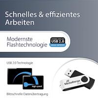 MediaRange 64GB USB 2.0 USB flash drive USB Type-A / Micro-USB Zwart, Zilver - thumbnail