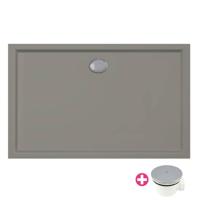 Xenz Mariana douchebak 110x90x4cm rechthoek Acryl Cement 6935-06 - thumbnail