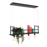 Mexlite Hanglamp buckley Rek 2983 zwart - thumbnail