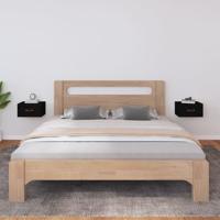 Nachtkastjes 2 st wandgemonteerd 40x29,5x22 cm zwart - thumbnail