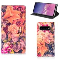Samsung Galaxy S10 Smart Cover Bosje Bloemen - thumbnail