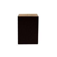 Meubelpoot bruin vierkant 5 bij 5 cm en hoogte 7 cm van massief hout - thumbnail