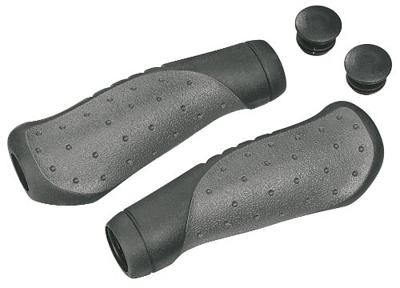 Ergotec ohio set handvatten 2x 135mm zwart/grijs