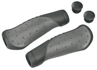 Ergotec ohio set handvatten 2x 135mm zwart/grijs - thumbnail