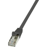 LogiLink CP1083S RJ45 Netwerkkabel, patchkabel CAT 5e F/UTP 7.50 m Zwart Snagless 1 stuk(s) - thumbnail