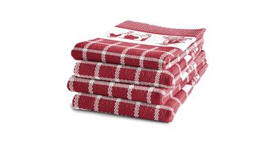 DDDDD keukendoek 60x55 cm dutchie red