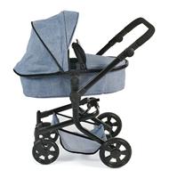 Combi-poppenwagen Mika - Blue Jeans - thumbnail