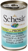 SCHESIR Tonijn met ham in bouillon - nat kattenvoer - 140g - thumbnail