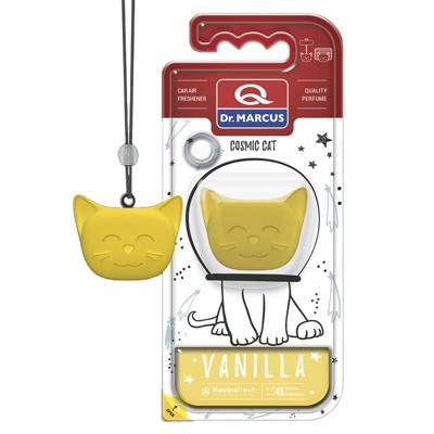 Auto luchtverfrisser Dr Marcus COSMIC CAT VANILLA Vanille Plastic