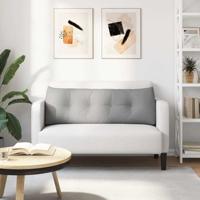 VidaXL Rugkussen wolkengrijs 140 x 24 x 50 cm stof - thumbnail