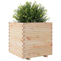 Plantenbak 70x70x72 cm massief grenenhout - thumbnail