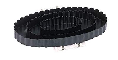 Roskam ovaal metaal met bandje