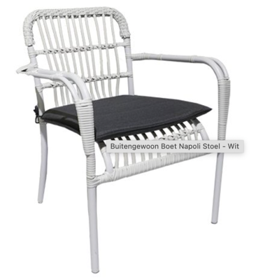 Napoli Stoel Wit tuinmeubel OWN - Own