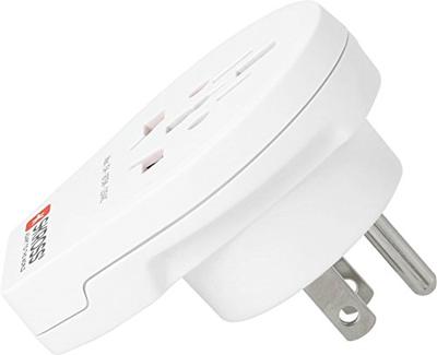 SKROSS | 1.500262 | World to USA + USB | World to USA reisadapter met 1 USB 2.4A-aansluiting - Spanning en vermogen: 100 V - 1500 W / 250 V - 3750 W - Bescherming tegen elektrische schokken