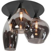 Highlight Plafondlamp Cambio 3 lichts Ø 32 cm zwart - thumbnail