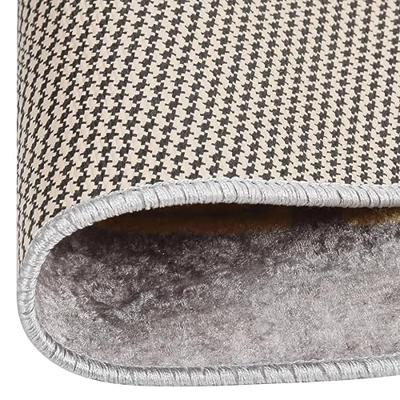 VidaXL Vloerkleed wasbaar anti-slip ø120 cm grijs