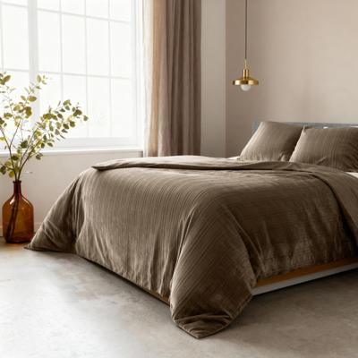 Sleeptime Velvet Lining Taupe 140 x 200/220 cm
