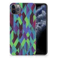 Apple iPhone 11 Pro Max | TPU Hoesje | Abstract Green Blue - thumbnail