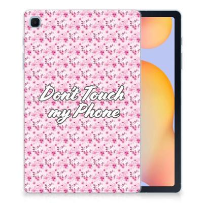 Samsung Galaxy Tab S6 Lite | S6 Lite (2022) Print Case Flowers Pink DTMP Samsung Galaxy Tab S6 Lite | S6 Lite (2022) Print Case Flowers Pink DTMP