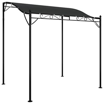 VidaXL Luifel 2x2,3 m 180 g/m² stof en staal antracietkleurig