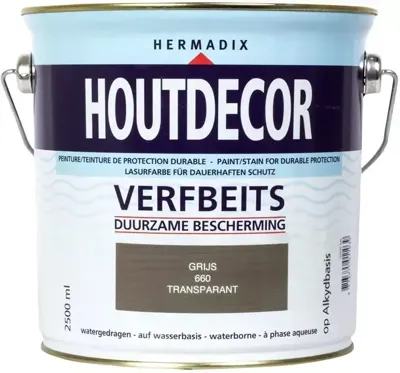 Houtdecor 660 transparant grijs 2500 ml Hermadix - Hermadix Houtdecor 660 transparant grijs 2500 ml Hermadix - Hermadix