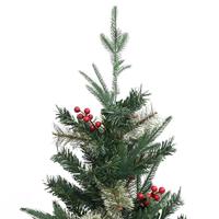 Kerstboom met dennenappels 225 cm PVC en PE groen - thumbnail