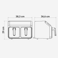 Luchtfriteuse Universal Blue 6008DB - thumbnail