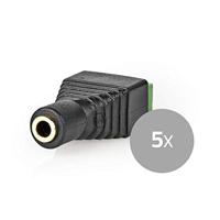 CCTV-Beveiligingsconnector | 5x | 3-Aderige naar 3,5 mm Male - thumbnail