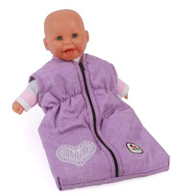 Poppen Slaapzak - Melange Lila Poppen Slaapzak - Melange Lila
