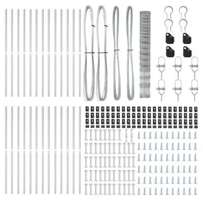 Weidehekwerk Zilver 50 x 1.5 m Gegalvaniseerd staal
