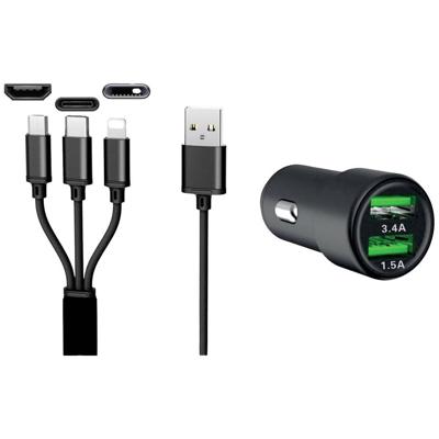 IWH dual USB auto-oplader 3-IN-1 12/24 V / 3,4A Stroombelasting (max.): 3.4 A 12/24 V IWH dual USB auto-oplader 3-IN-1 12/24 V / 3,4A Stroombelasting (max.): 3.4 A 12/24 V