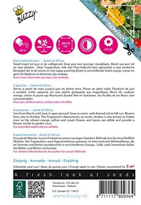 Zaden Flowering Climbers Tropaeolum Jewel of Africa Buzzy - Buzzy Zaden Flowering Climbers Tropaeolum Jewel of Africa Buzzy - Buzzy