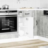 Keuken onderkast Lucca bewerkt hout betongrijs - thumbnail