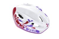 Dino Kinderhelm wit/roze 52-56cm - thumbnail