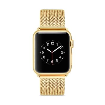 Horlogeband van edelstaal voor Apple Watch Series 3 & 2 & 1 38mm (goud)