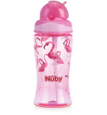 Nuby Flip it beker 360ml roze 1 Stuks