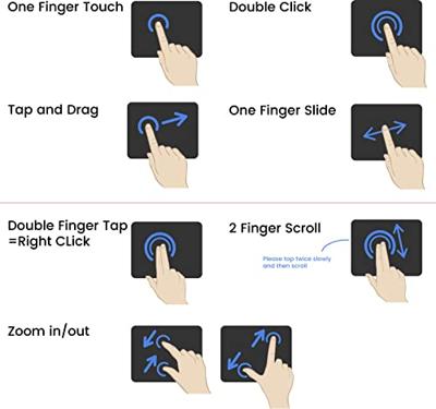 Perixx PERIPAD-504 Touchpad USB Zwart 2 Toetsen Touchscreen - thumbnail