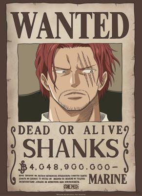 Poster One Piece - Wanted Shanks 38x52cm Poster One Piece - Wanted Shanks 38x52cm